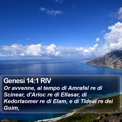 Genesi 14:1 RIV Bible Verse Image