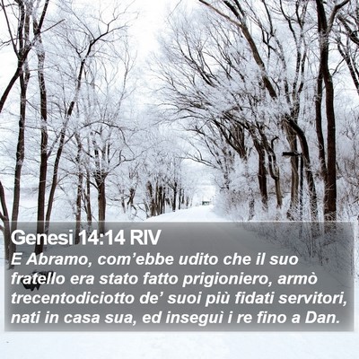 Genesi 14:14 RIV Bible Verse Image