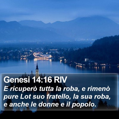 Genesi 14:16 RIV Bible Verse Image