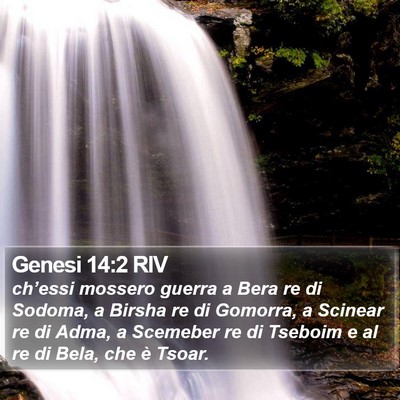 Genesi 14:2 RIV Bible Verse Image