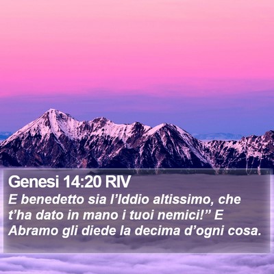 Genesi 14:20 RIV Bible Verse Image