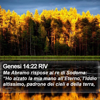 Genesi 14:22 RIV Bible Verse Image
