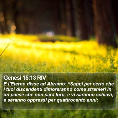 Genesi 15:13 RIV Bible Verse Image