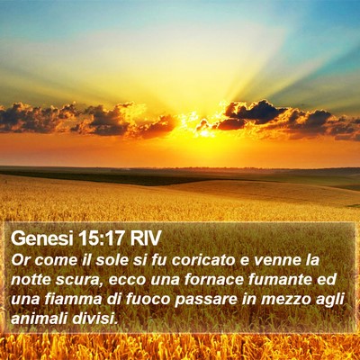 Genesi 15:17 RIV Bible Verse Image