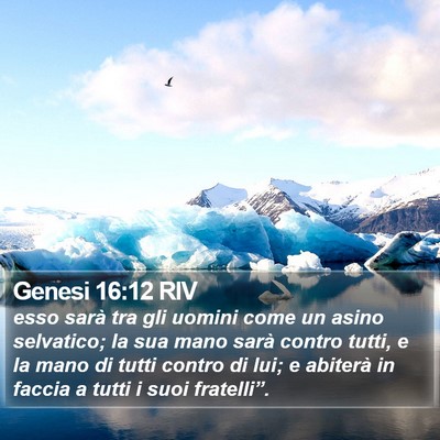 Genesi 16:12 RIV Bible Verse Image