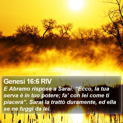 Genesi 16:6 RIV Bible Verse Image
