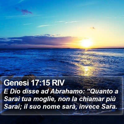 Genesi 17:15 RIV Bible Verse Image