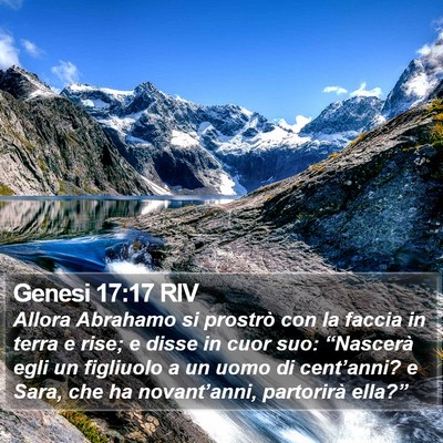 Genesi 17:17 RIV Bible Verse Image
