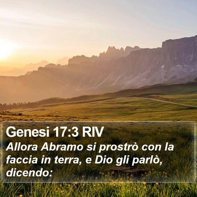 Genesi 17:3 RIV Bible Verse Image