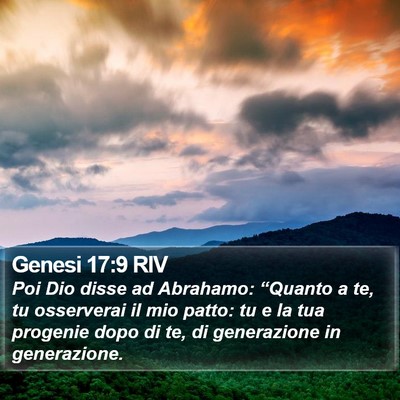Genesi 17:9 RIV Bible Verse Image