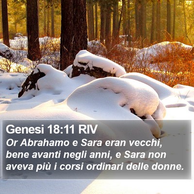 Genesi 18:11 RIV Bible Verse Image