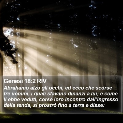 Genesi 18:2 RIV Bible Verse Image