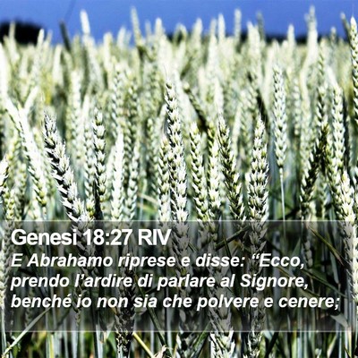 Genesi 18:27 RIV Bible Verse Image