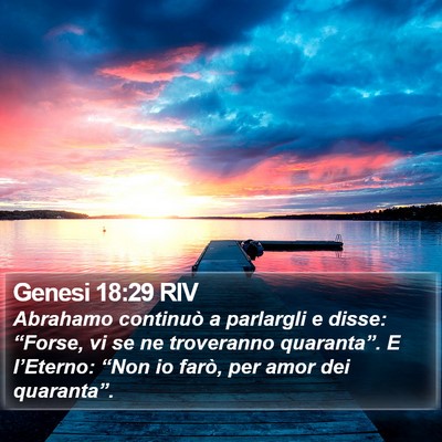 Genesi 18:29 RIV Bible Verse Image