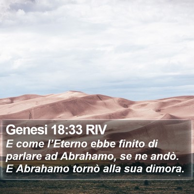 Genesi 18:33 RIV Bible Verse Image