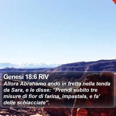 Genesi 18:6 RIV Bible Verse Image