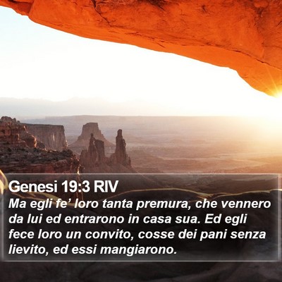 Genesi 19:3 RIV Bible Verse Image