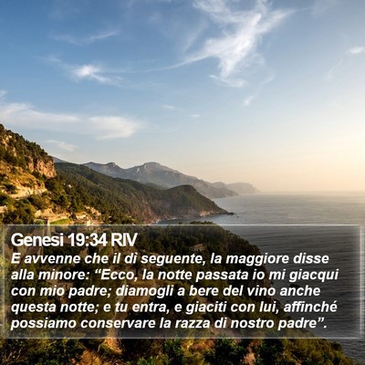 Genesi 19:34 RIV Bible Verse Image