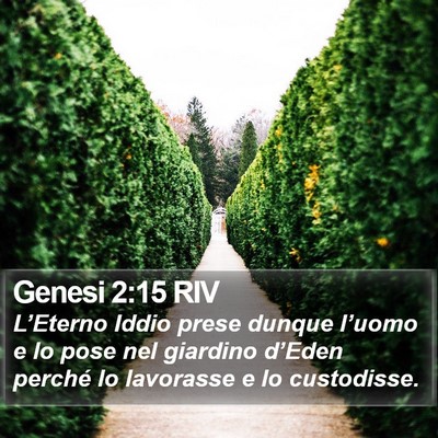 Genesi 2:15 RIV Bible Verse Image