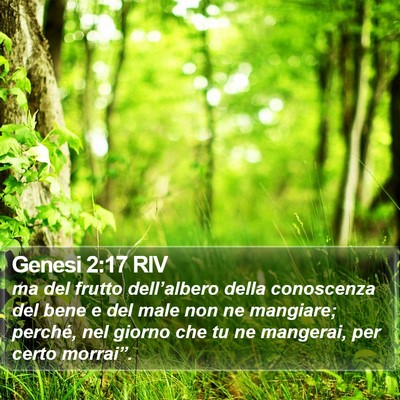 Genesi 2:17 RIV Bible Verse Image