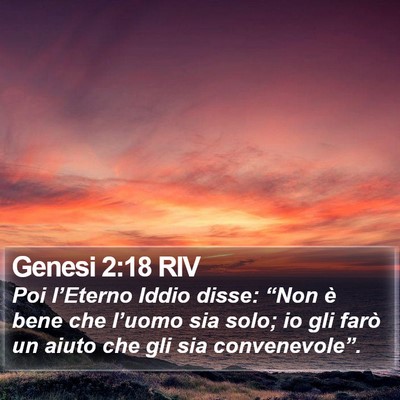 Genesi 2:18 RIV Bible Verse Image