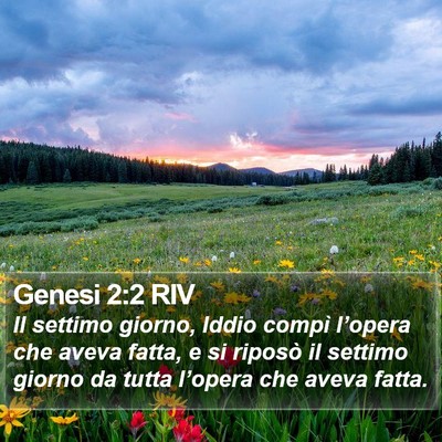 Genesi 2:2 RIV Bible Verse Image