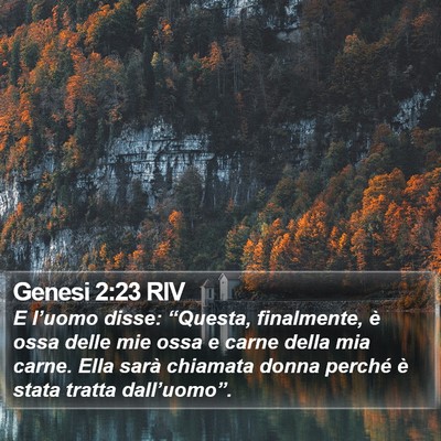 Genesi 2:23 RIV Bible Verse Image