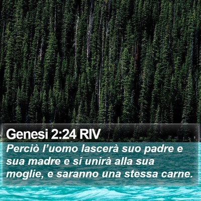 Genesi 2:24 RIV Bible Verse Image