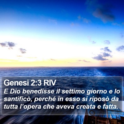 Genesi 2:3 RIV Bible Verse Image
