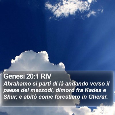 Genesi 20:1 RIV Bible Verse Image
