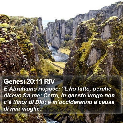 Genesi 20:11 RIV Bible Verse Image
