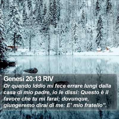 Genesi 20:13 RIV Bible Verse Image