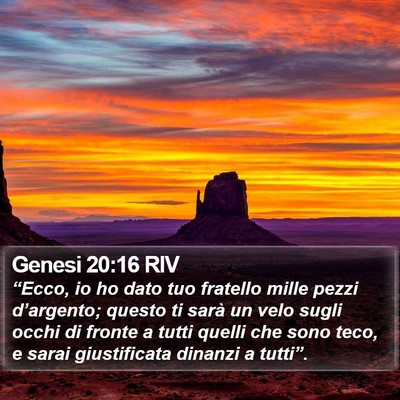 Genesi 20:16 RIV Bible Verse Image