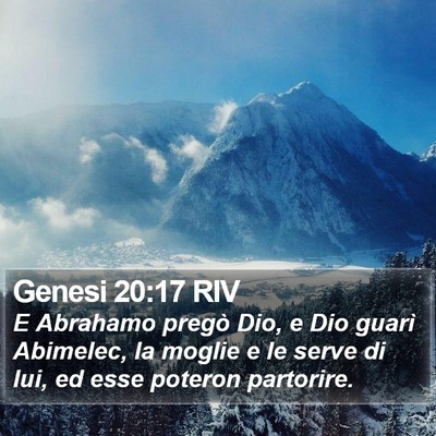 Genesi 20:17 RIV Bible Verse Image