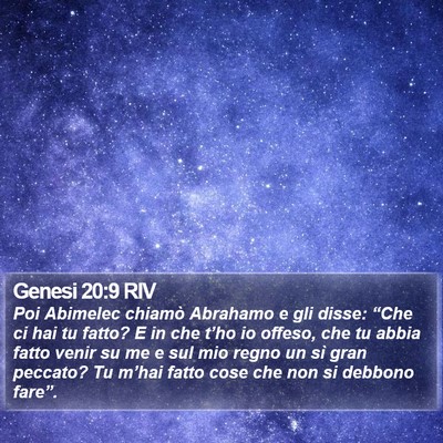 Genesi 20:9 RIV Bible Verse Image