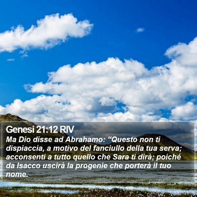 Genesi 21:12 RIV Bible Verse Image