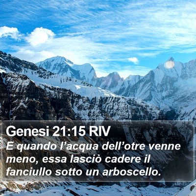 Genesi 21:15 RIV Bible Verse Image