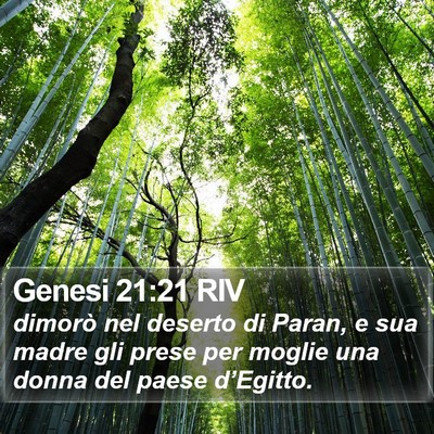 Genesi 21:21 RIV Bible Verse Image