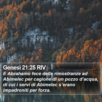 Genesi 21:25 RIV Bible Verse Image