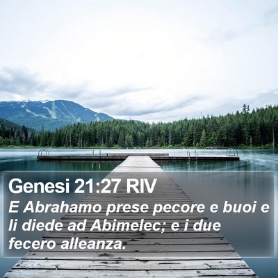 Genesi 21:27 RIV Bible Verse Image