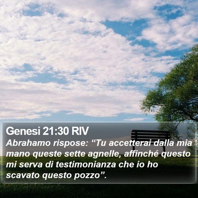 Genesi 21:30 RIV Bible Verse Image