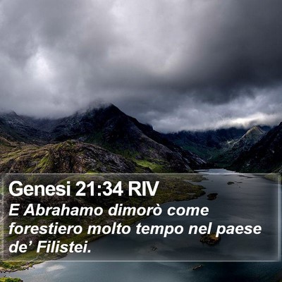 Genesi 21:34 RIV Bible Verse Image