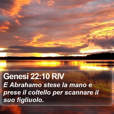Genesi 22:10 RIV Bible Verse Image