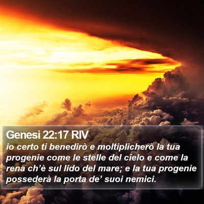 Genesi 22:17 RIV Bible Verse Image
