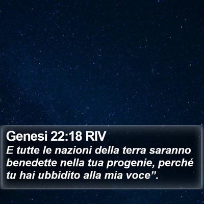 Genesi 22:18 RIV Bible Verse Image