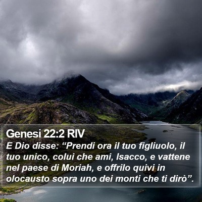 Genesi 22:2 RIV Bible Verse Image