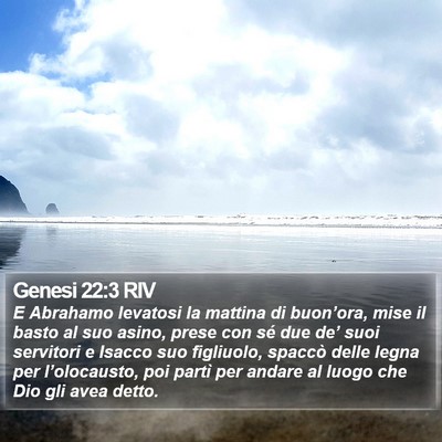 Genesi 22:3 RIV Bible Verse Image