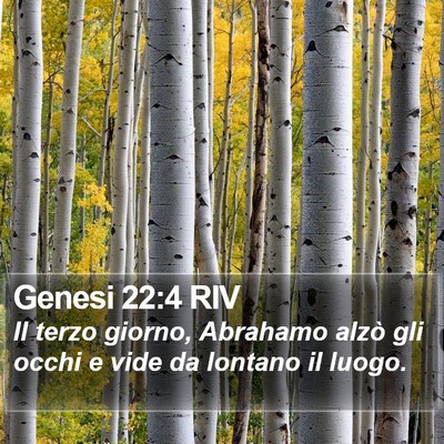 Genesi 22:4 RIV Bible Verse Image