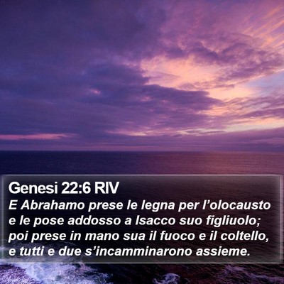 Genesi 22:6 RIV Bible Verse Image