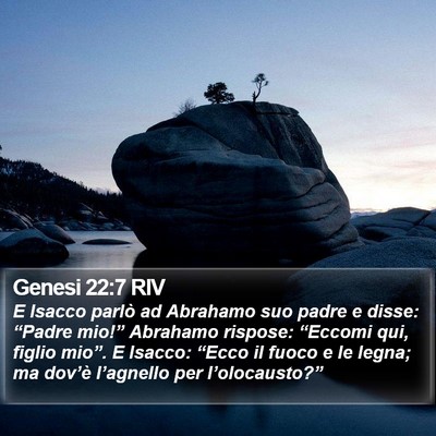 Genesi 22:7 RIV Bible Verse Image